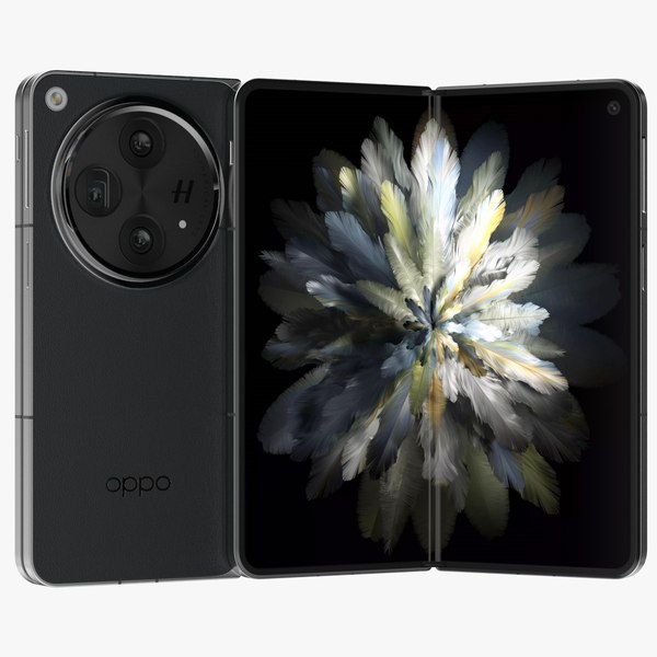 OPPO Find N3 Classic Black 3D model TurboSquid 2142135