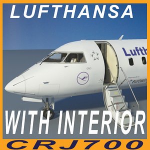 CRJ700 LUFTHANSA with interior
