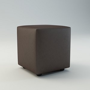 Cube Ottoman Pouf Upholstered Footstool Small Seat Stool