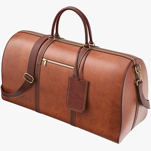 Leather Travel Bag 02 3D model