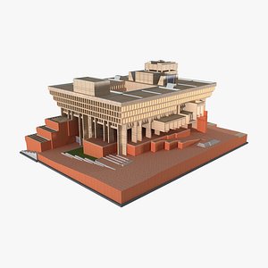 Boston City Hall Plaza 3d Model 3D