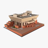 Boston City Hall Plaza 3d Model
