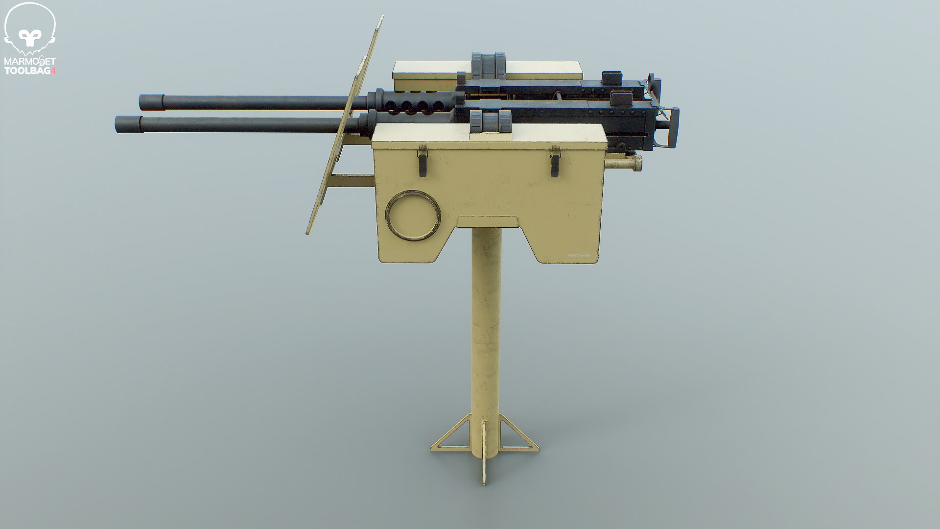 3D Anti-Aircraft Twin Machine Gun Turret PBR Yellow https://p.turbosquid.com/ts-thumb/6o/PD2ET1/2s/mg_yellow_toolbag__001/png/1787757162/1920x1080/fit_q87/6e9b47d4aaf705197fa42c975a8fccef6d17e4c8/mg_yellow_toolbag__001.jpg