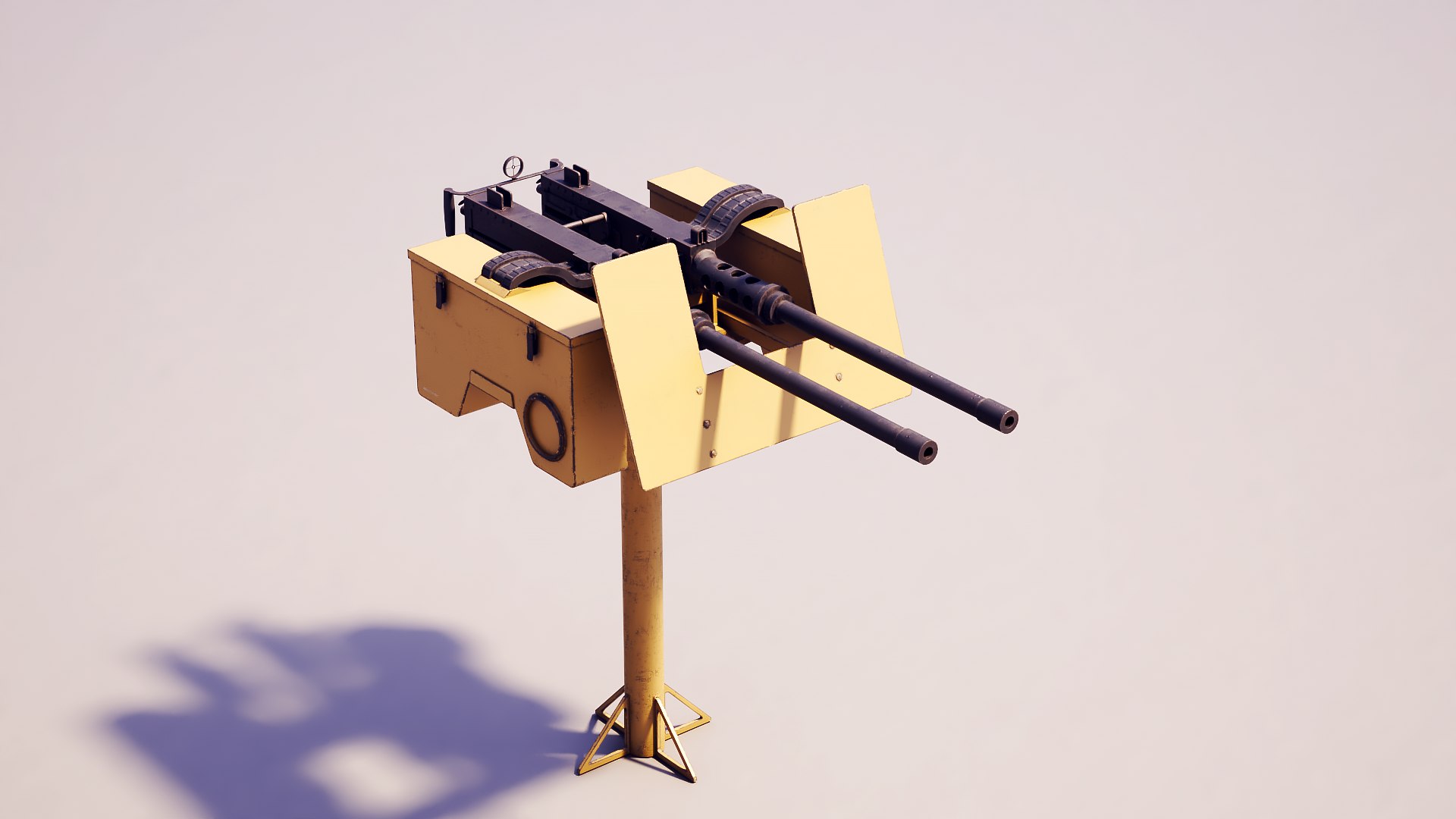 3D Anti-Aircraft Twin Machine Gun Turret PBR Yellow https://p.turbosquid.com/ts-thumb/6o/PD2ET1/8k/mg_yellow_0006/png/1787757154/1920x1080/fit_q87/485bfbc4bb6bde5bbe0a479e62aad921f9c4c480/mg_yellow_0006.jpg