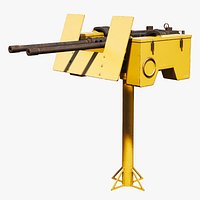 Anti-Aircraft Twin Machine Gun Turret PBR Yellow