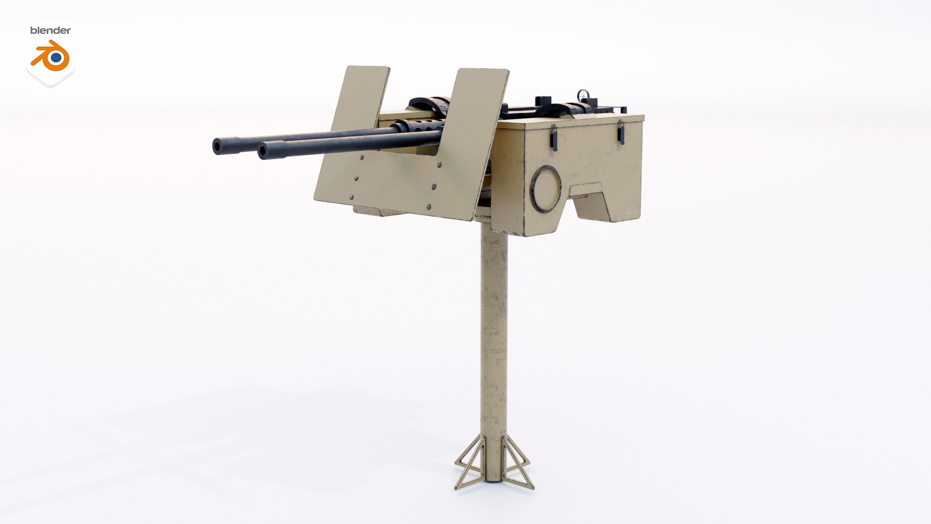 3D Anti-Aircraft Twin Machine Gun Turret PBR Yellow https://p.turbosquid.com/ts-thumb/6o/PD2ET1/jG/mg_yellow_blend/png/1787757157/1920x1080/fit_q87/e5d8e50893da76366d1a85d30289491dc64e69e9/mg_yellow_blend.jpg
