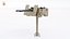 Anti-Aircraft Twin Machine Gun Turret PBR Yellow