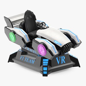 Virtual Reality Racing Game On Rigged