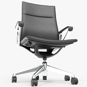 3D Okamura Mode Office Chair Leather Version model