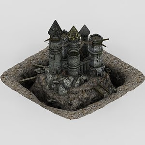 abandoned castle fantasy 3d max