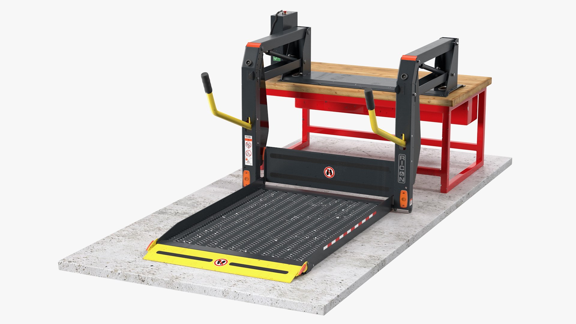 Ricon Linear Wheelchair Lift AL1 Panorama 3D model preview