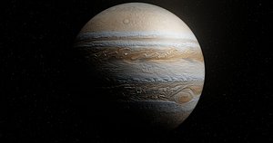 3D Animated Jupiter planet model