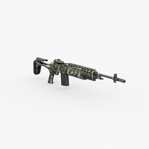 Gun Lowpoly Kitbash 04 3D model