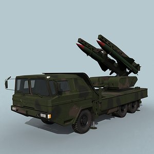 3D hq-12 chinese missile