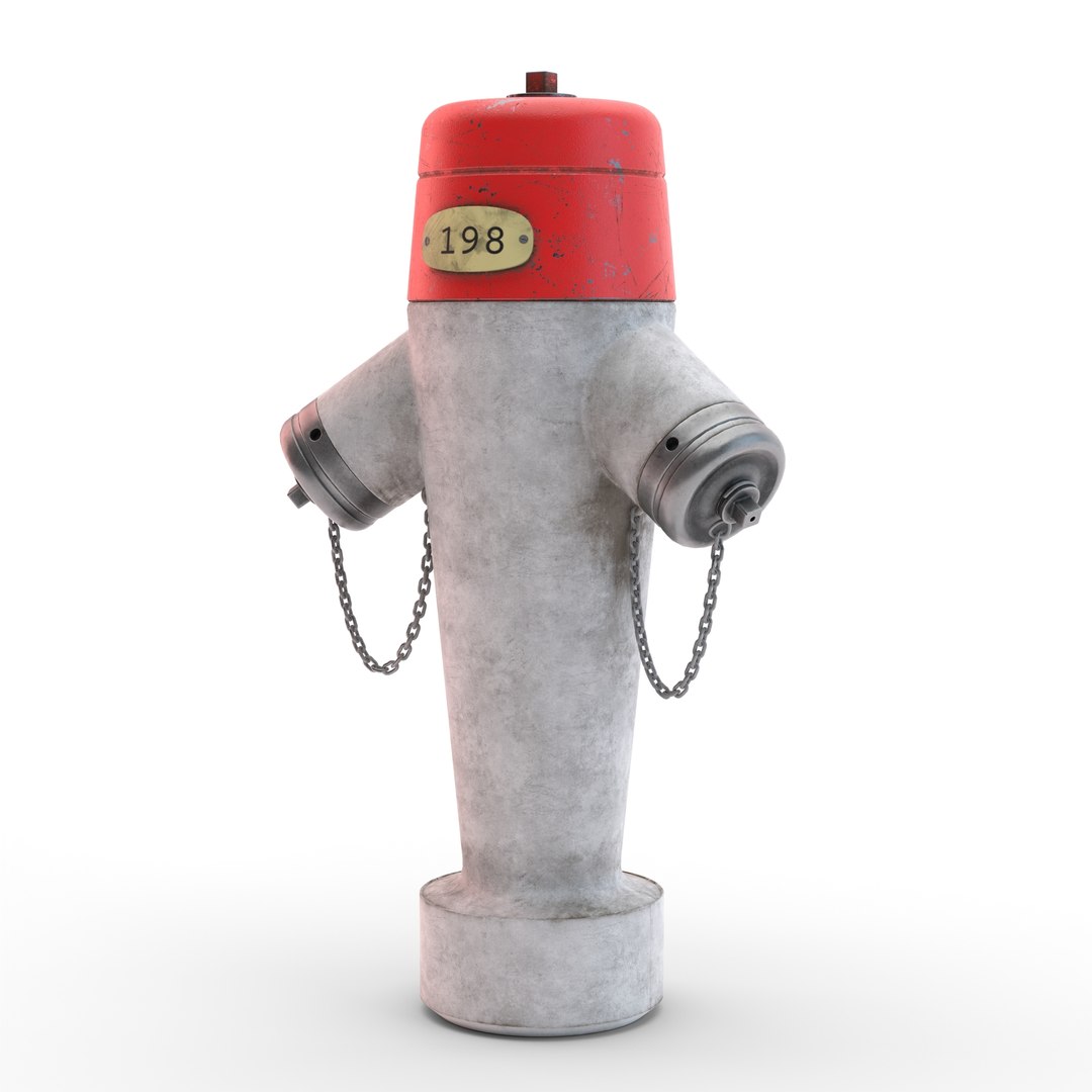 3D Swiss Fire Hydrant Clean And Dirt Version Included TurboSquid 