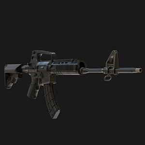 Realistic Machine Gun M16