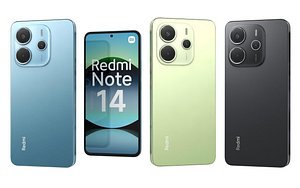 Xiaomi Redmi Note 14 All Colors Low Poly model