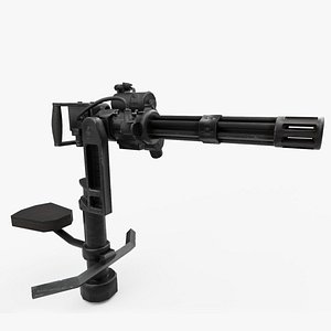 Mini turret Low-poly model
