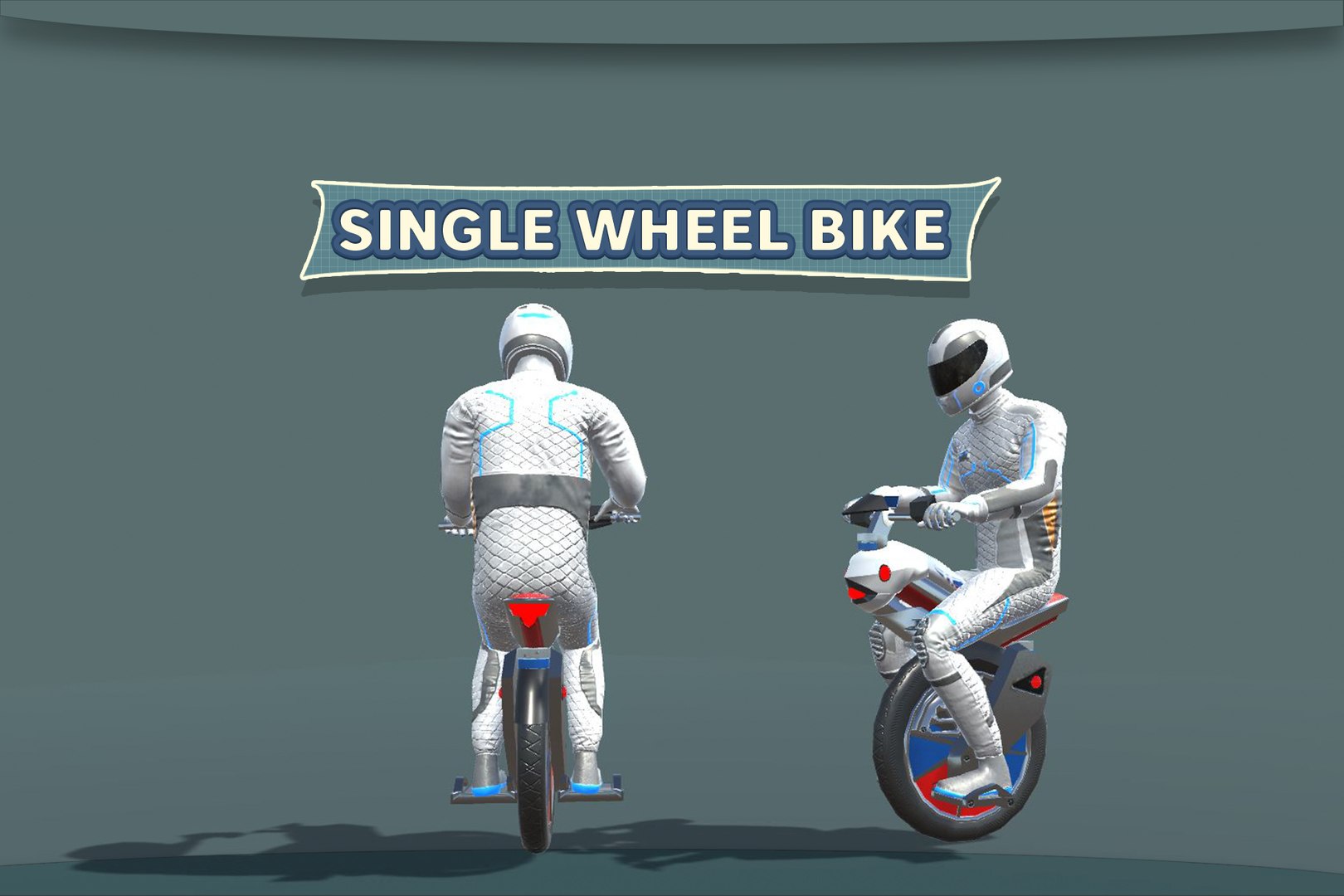 3D Single Wheel Bike Animations Model - TurboSquid 1931943