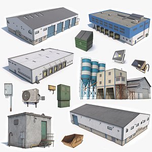 3D industrial buildings