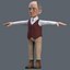 Cartoon Old man GrandPa with Rig