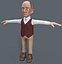 Cartoon Old man GrandPa with Rig