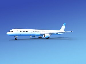 3d model airline boeing 757 757-300