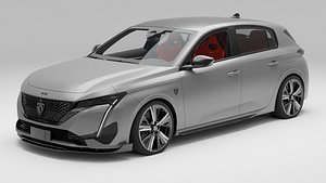 3D Peugeot 308 GTI model