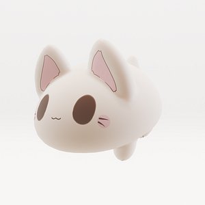 Hover Kitty VRCHAT READY Black and White