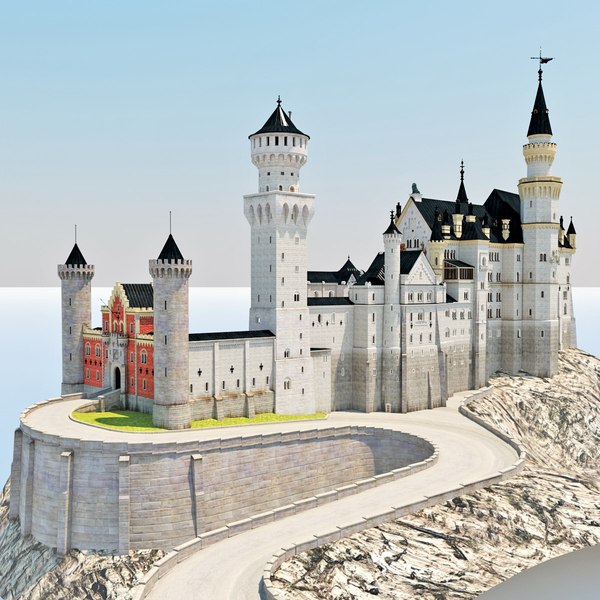 3d neuschwanstein castle germany model