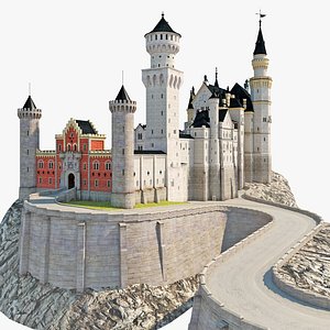 3d neuschwanstein castle germany model