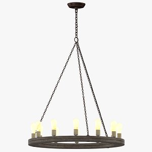 contemporary ceiling light 3D model