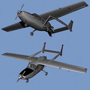 bat 21 skymaster 3D model