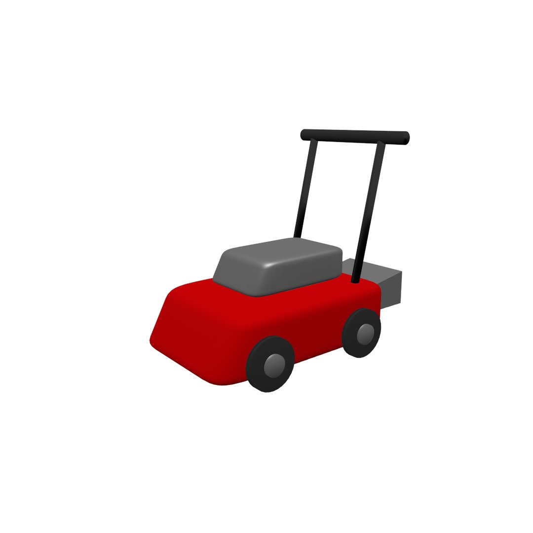 cartoon lawn mower 3D model https://p.turbosquid.com/ts-thumb/6p/5Znuvl/h1WzeKCG/lawnmower/png/1528149027/1920x1080/fit_q87/e07af3a878b86b82fa5d96e5644153a1a73dd2ff/lawnmower.jpg