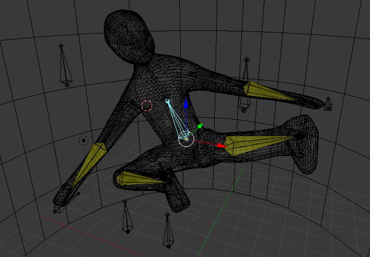 Rigged Body Character Obj