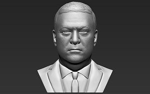 3D mike pompeo bust printing