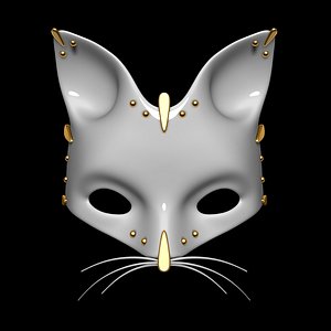 3d model cat mask