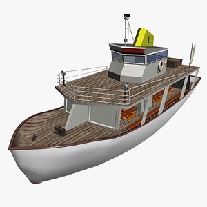 Tourist Boat 3D Models For Download | TurboSquid