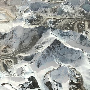 mountain everest terrain 3D model