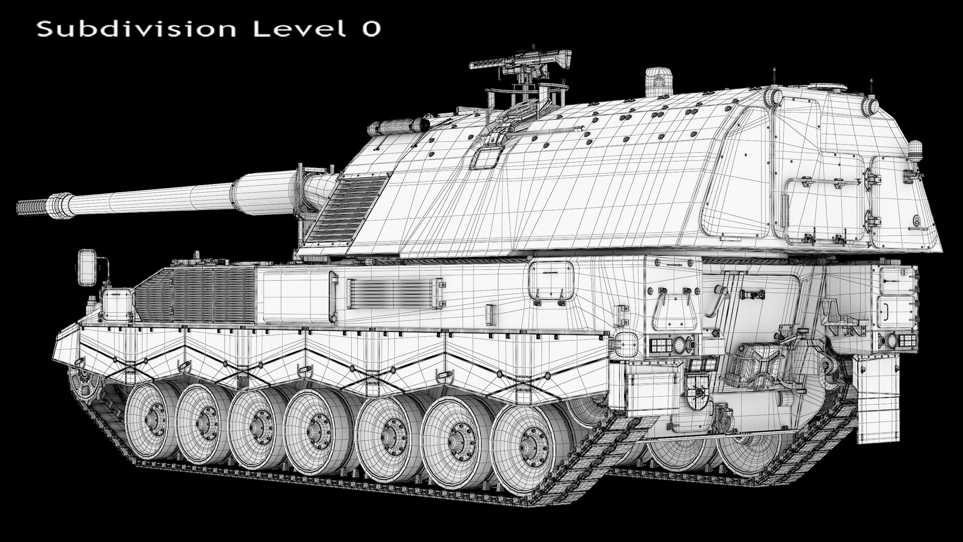SPH Panzerhaubitze 2000 Howitzer Model - TurboSquid 2329394