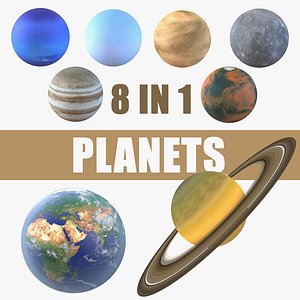 Planets 3D Models Collection