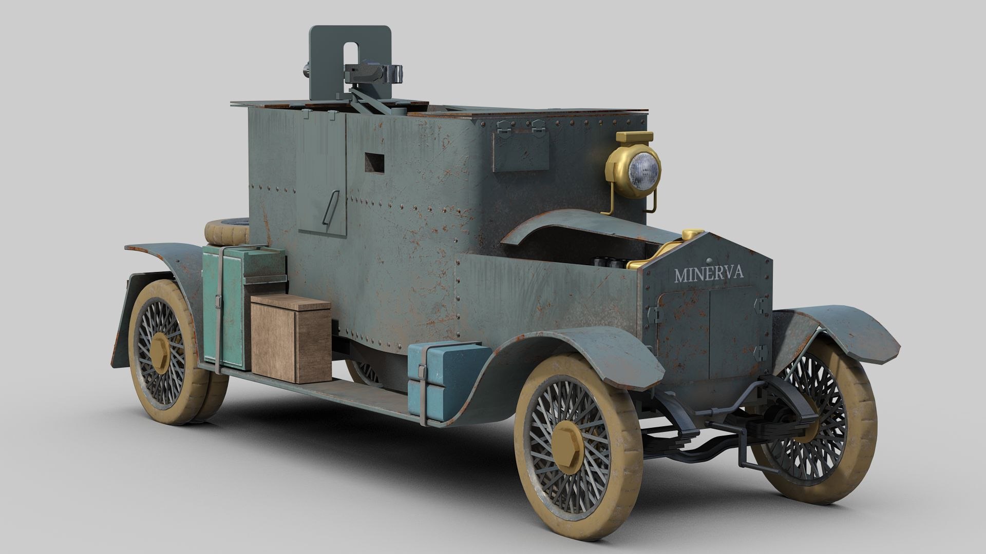 3D Minerva Armored Car - TurboSquid 2032161