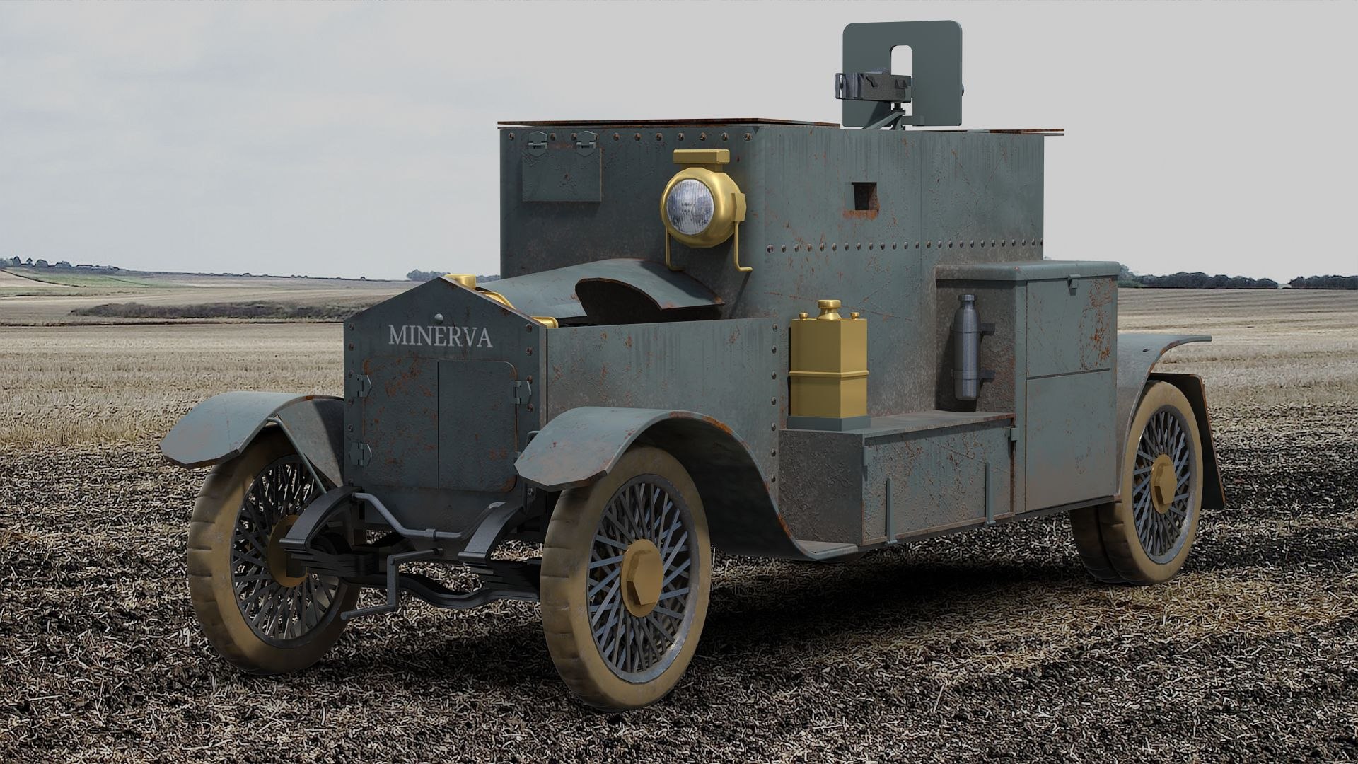 3D Minerva Armored Car - TurboSquid 2032161