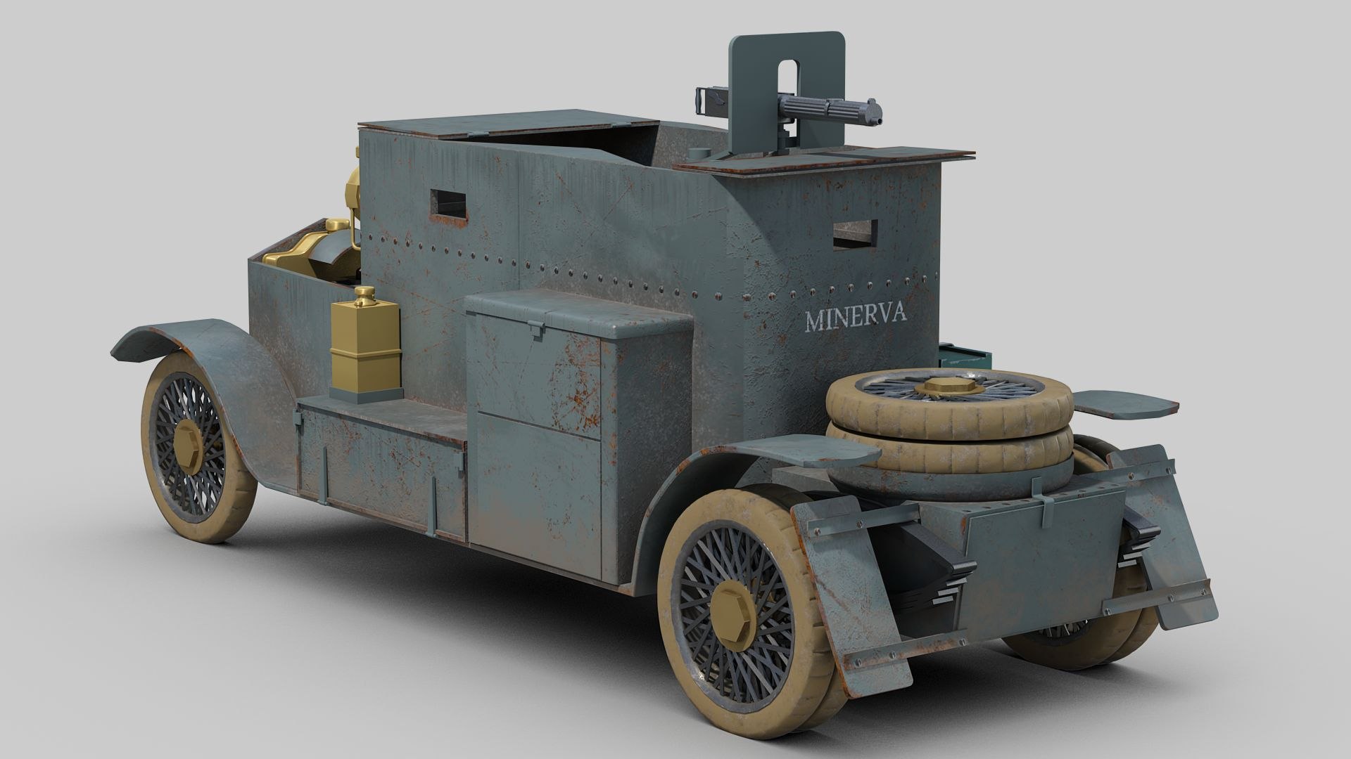 3D Minerva Armored Car - TurboSquid 2032161