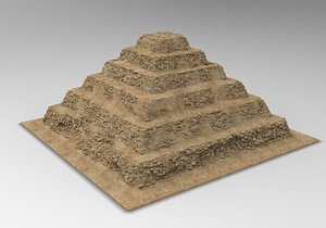 Step Pyramid of Djoser Ancient Egyptian 3D Model