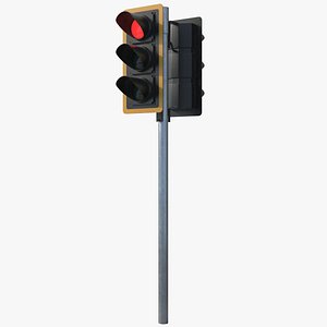 Traffic Signal Dual HD 3D model