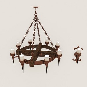 3D model contemporary ceiling light