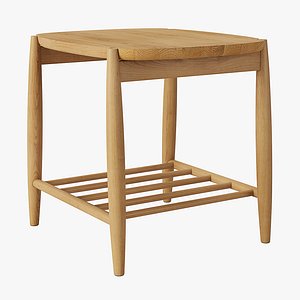 La Redoute Jucca Solid Oak BedsideTable 3D