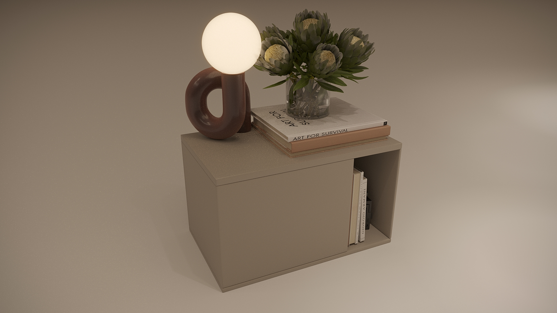 3D Bed Side Table Model - TurboSquid 2161055