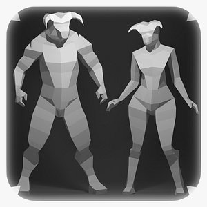 Low Poly Minotaur Models - Rigged